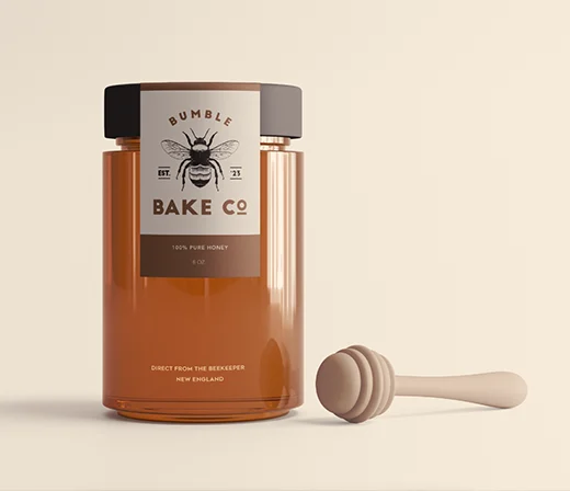 Bumble Bake Co. Honey Jar Branding