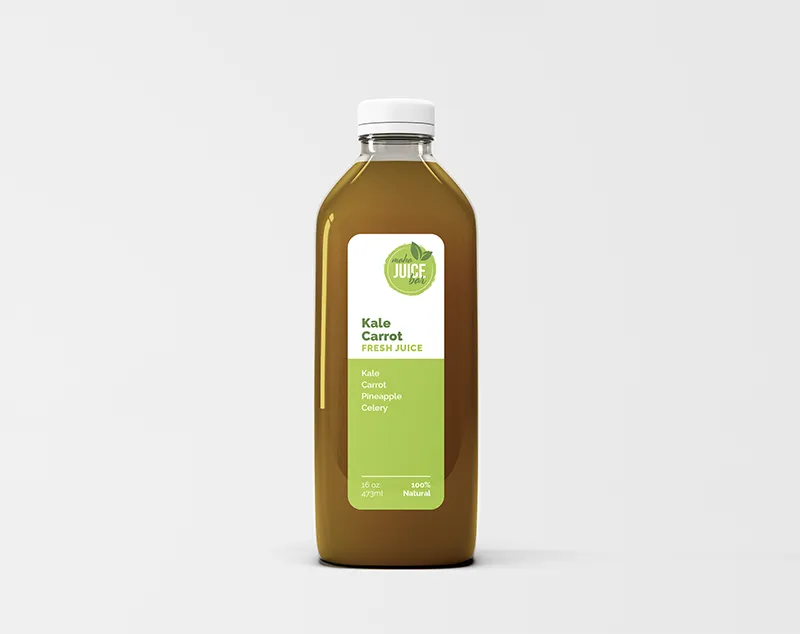 Maha Juice Bar Label