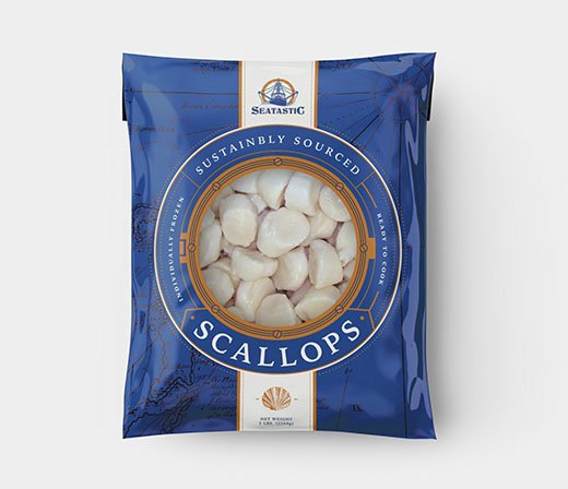 Seatastic Scallop Packaging Design